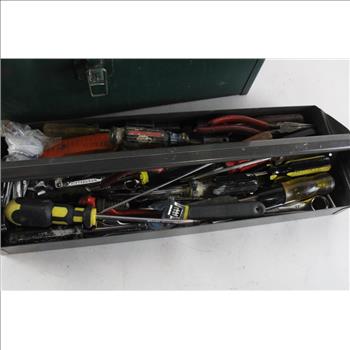 Toolbox With Assorted Hand Tools, 30+ Pieces