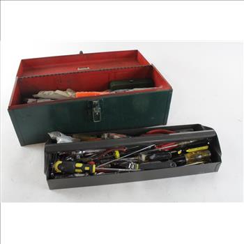 Toolbox With Assorted Hand Tools, 30+ Pieces