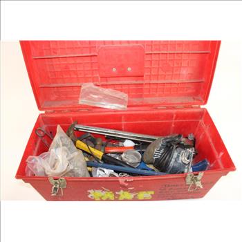 Toolbox With Assorted Tools, 20+ Pieces