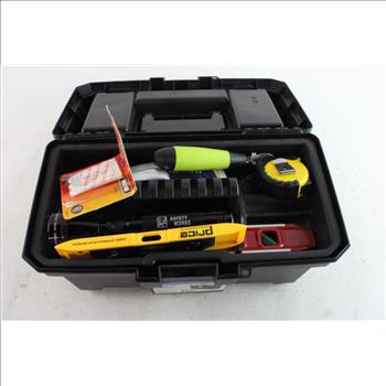 Toolbox With Levels, Wrenches, And More, 15+ Pieces