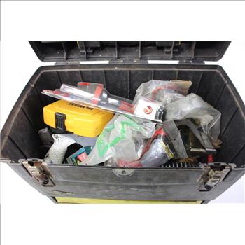 Toolbox With Misc Tools, 5+ Pieces