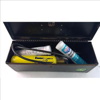 Toolbox With Torch, Marine Grease, And More, 3+ Pieces