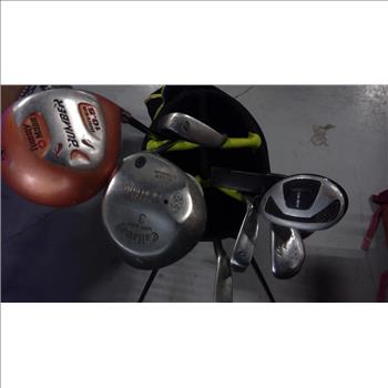 Top Flite Bag With Clubs, 11 Pieces