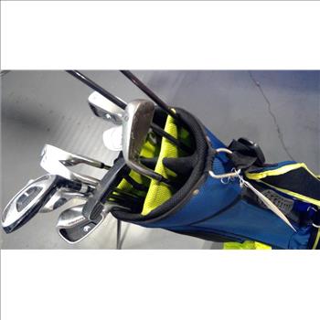 Top Flite Bag With Clubs, 11 Pieces