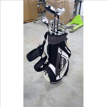 Top Flite Golf Bag With Clubs, 11 Pieces