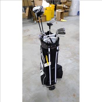 Top Flite Golf Bag With Clubs, 11 Pieces
