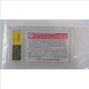 Topps 1952 Micky Mantle Card