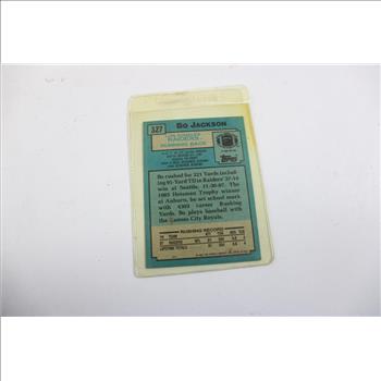 Topps Bo Jackson Super Rookie Footbal Player Card