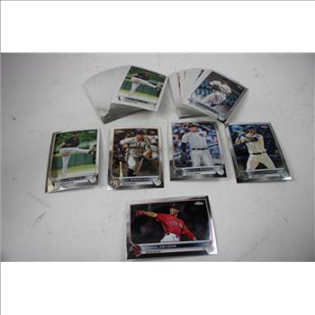 Topps Chrome MLB Trading Card Bulk Lot, 100+ Pieces