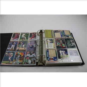 Topps, Fleer, Score Baseball Trading Cards In Sports Cards Binder, 100+ Pieces