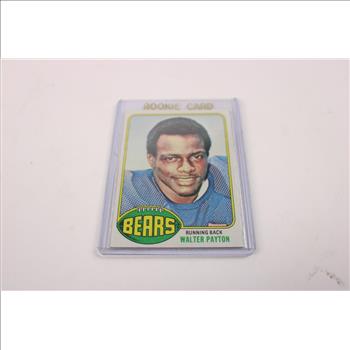 Topps NFL Chicago Bears Walter Payton Rookie Card, 1976