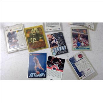 Topps, Upper Deck, And More NFL And MLB Trading Card Lot, 20+ Pieces