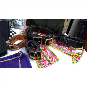 Tote Bag, Rifle Bag, Laptop Bag, Zipper Pouches, Belts, And More, 15 Pieces