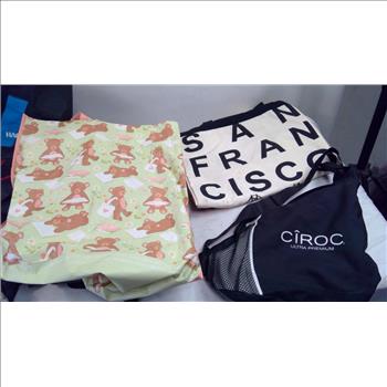 Tote Bags, Backpacks, And More Bags, 10 Pieces