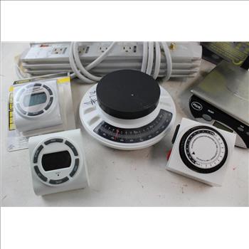 Toughbuilt Bag, Titan, Defiant Heavy Duty Timer, Pure Av Power Strip: 8 Items