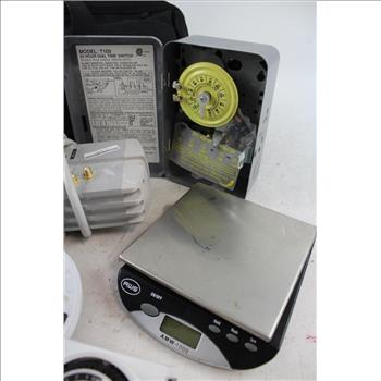 Toughbuilt Bag, Titan, Defiant Heavy Duty Timer, Pure Av Power Strip: 8 Items