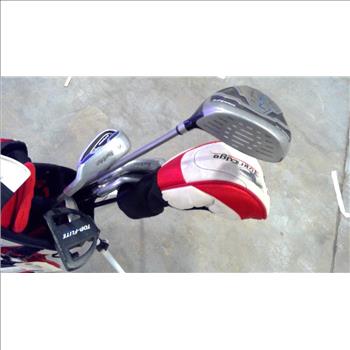 Tour  Edge Bag With Clubs, 9 Pieces