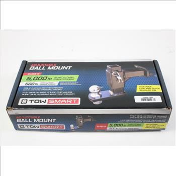Tow Smart Adjustable Ball Mount 5,000lb Max Trailer Weight