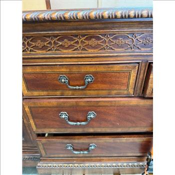 Traditonal Lighted China Cabinet, 2 Piece