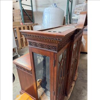 Traditonal Lighted China Cabinet, 2 Piece