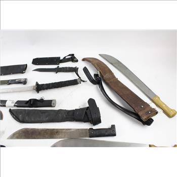 Tramontina Machete, Ninja Sword And More, 9 Pieces
