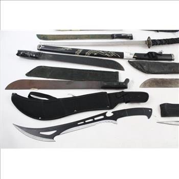 Tramontina Machete, Ninja Sword And More, 9 Pieces