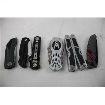 TRC-Force, Husky, Line Power, Gerber, Sheffield, SOG Tident Knife Bulk Lot 19 Pieces
