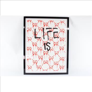 Trevor Andrew Aka Gucci Ghost Life Is Gone Screen Print Original Artwork