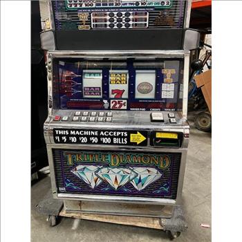 Triple Diamond Slot Machine - Sold For Parts Only