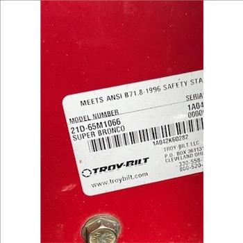 Troy-Bilt Super Bronco CRTcounter Rotating Tine Tiller