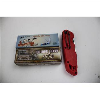 True, Milwaukee, Bulldog, Field Dog Little Peanut, And Other Knives, 5 Pieces
