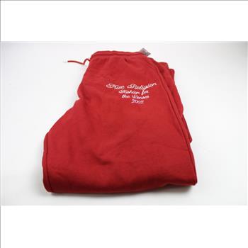 True Religion Fashion For The Senses 2002 Red Sweatpants, XL
