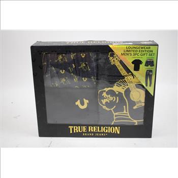 True Religion Men's 3-Piece Loungewear Gift Sets, Large, 2 Pieces