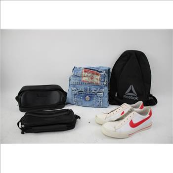 True Religon Size 32 Men Jeans, Steve Madden Wallet, Robert Graham Bag & More 5 Pieces