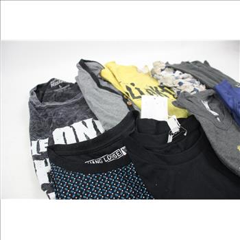 T-Shirts, Button-Up, Sports Jersey And More Large Shirts Bulk Lot, 9 Pieces
