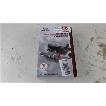 Tuff Tech Triple 12V With Highspeed USB Charger