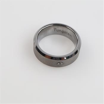 Tungsten Clear Stone Band