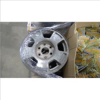 Two Pallets With Nails And Rims, 3+ Pieces