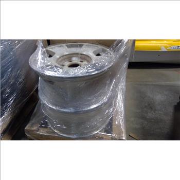 Two Pallets With Nails And Rims, 3+ Pieces