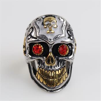 Two Tone Skull Ring