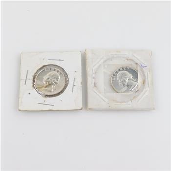 Two US Silver Proof Quarters