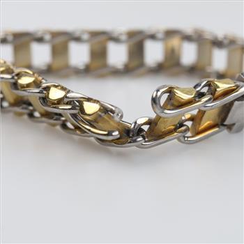 Two-tone Stainless Steel Fashion Bracelet