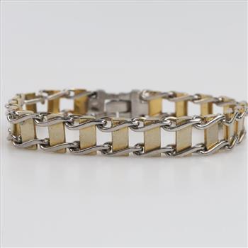 Two-tone Stainless Steel Fashion Bracelet