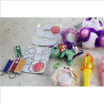 TY Plush Toys, Animal Spinner Wands, Light Key Chains, Color Magnets: 15+ Items