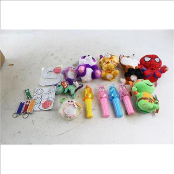 TY Plush Toys, Animal Spinner Wands, Light Key Chains, Color Magnets: 15+ Items