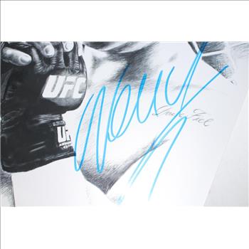 Ufc Fighter Photograph With Signature