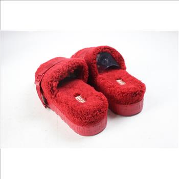 UGG, Red Fluffita, Women Size 7