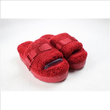 UGG, Red Fluffita, Women Size 7