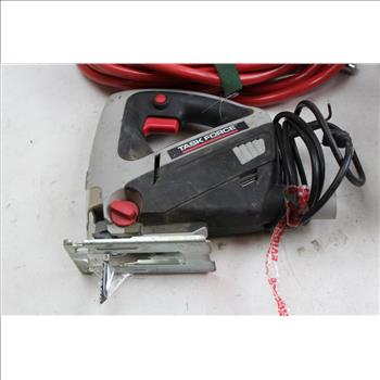 Uline H-1024 Manual Carton Stapler, Task Force TFJS Jigsaw, & More; 5 Pieces