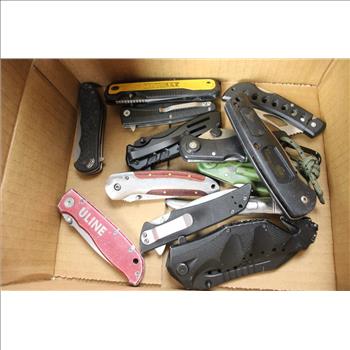 Uline, Tac-Force, Kershaw, Husky, And More Folding Knives, 21 Pieces